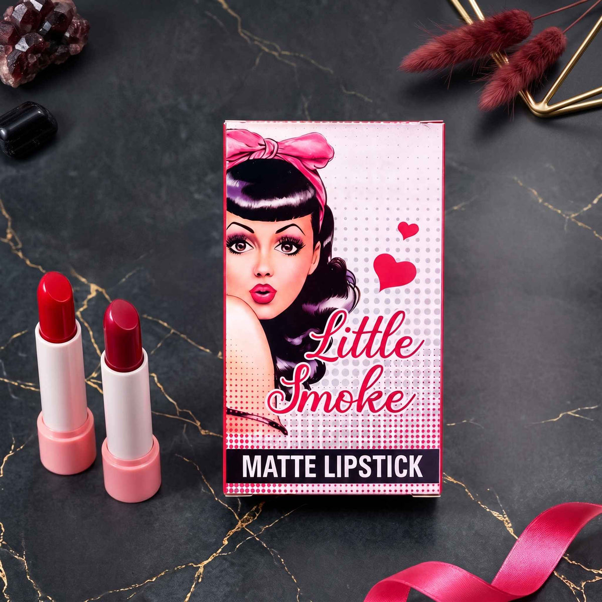 WB 4 Pcs High Pigmented Smoke Lipstick - Random Color