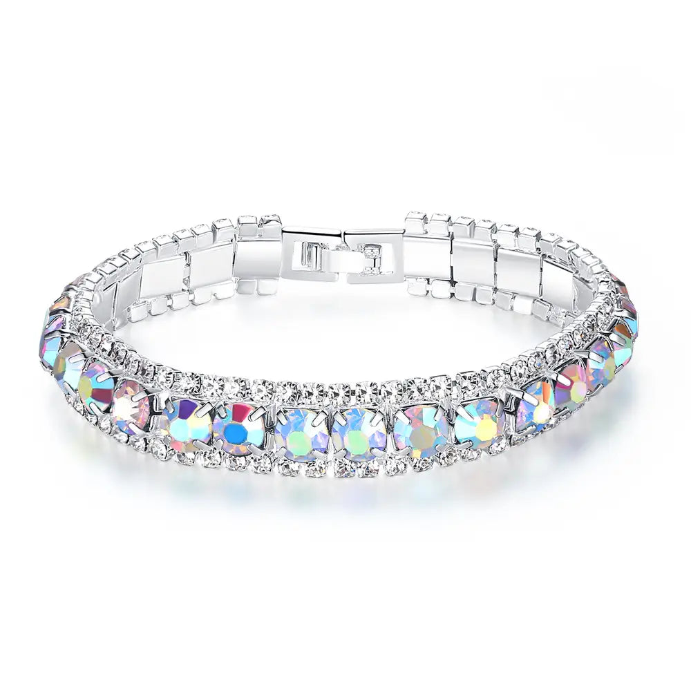 Blue Crystal Bracelet for Women – Wedding & Daily Wear