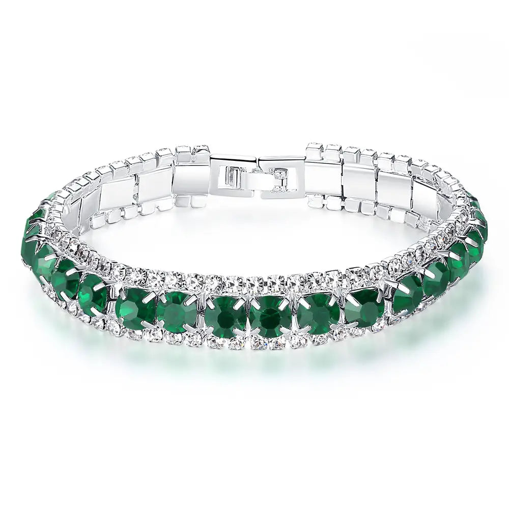 Blue Crystal Bracelet for Women – Wedding & Daily Wear