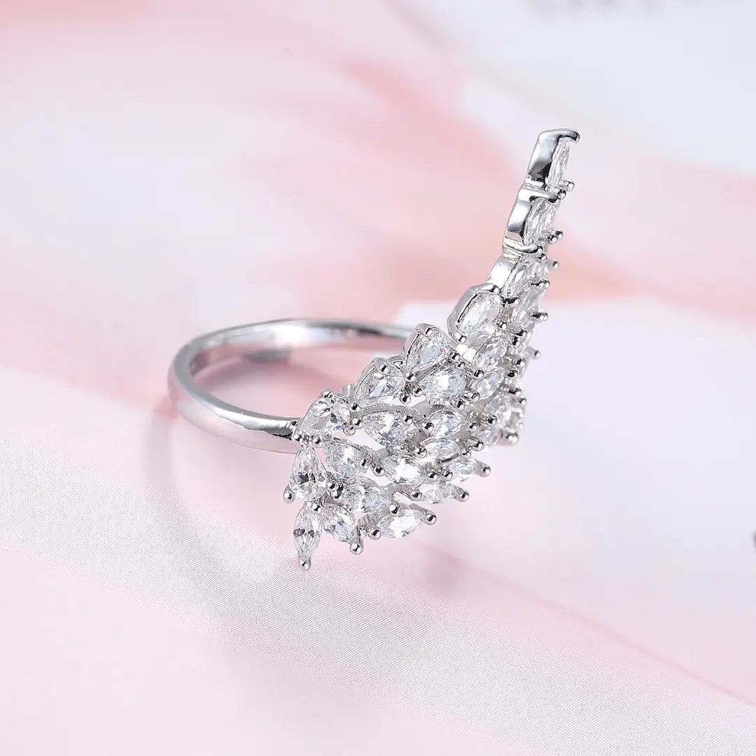 Adjustable Zircon Horse Eye Ring for Daily Wear